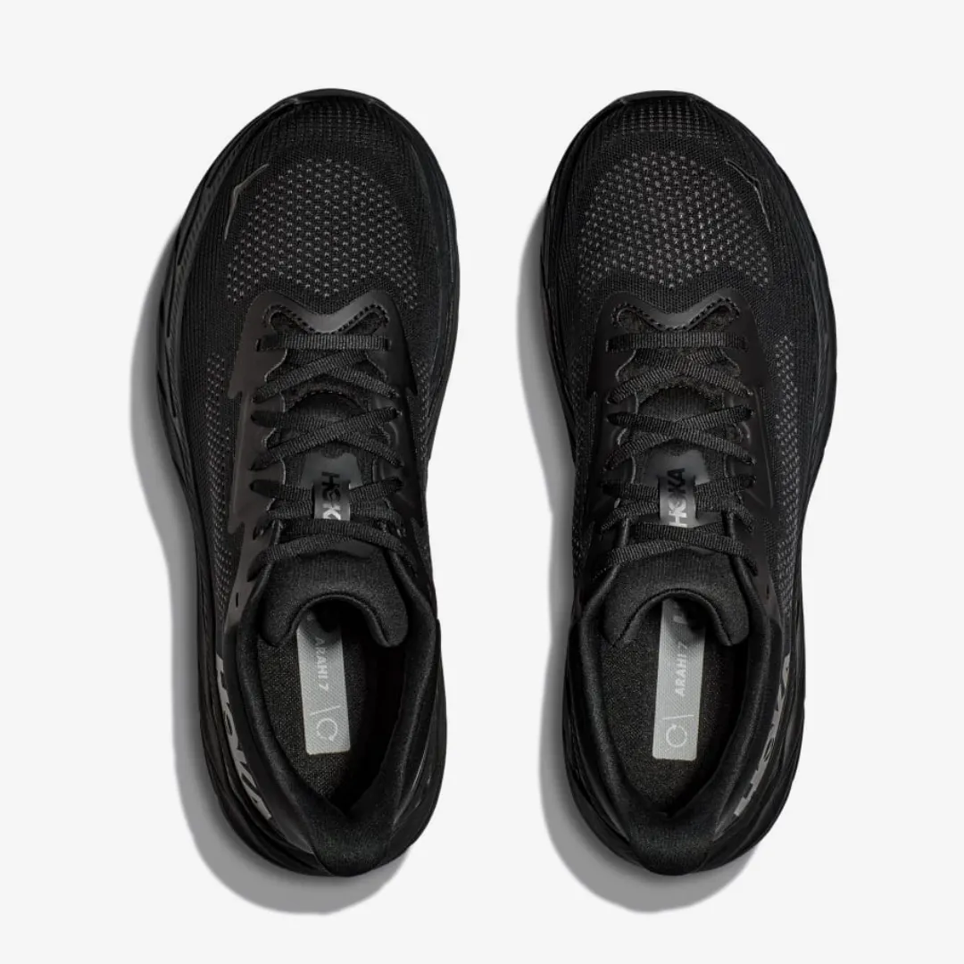 HOKA ARAHI 7 TRIPLE BLACK
