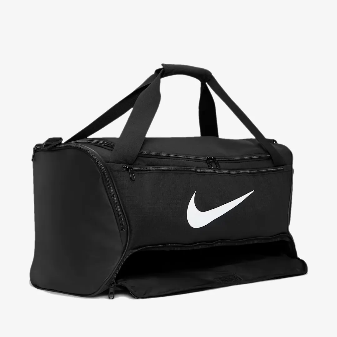 NIKE BRASILIA 9.5 TRAINING DUFFEL BAG 60L BLACK WHITE