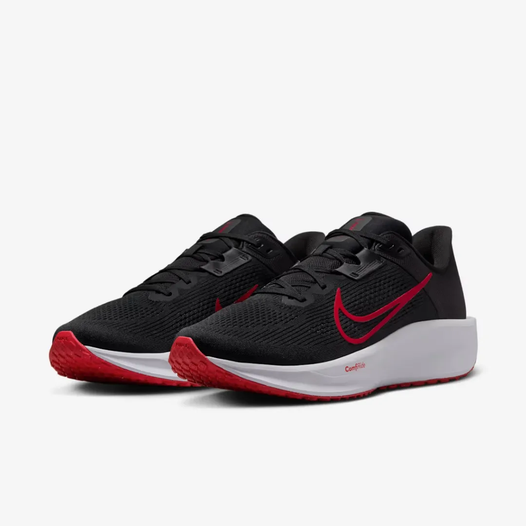 NIKE QUEST 6 BLACK WHITE DARK SMOKE GREY UNIVERSITY RED