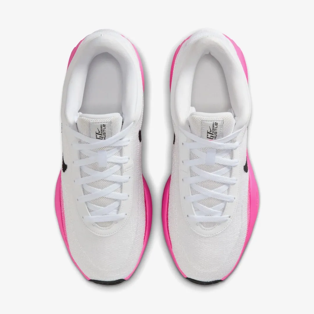 NIKE GT HUSTLE ACADEMY EP WHITE PNK BLAST BLACK