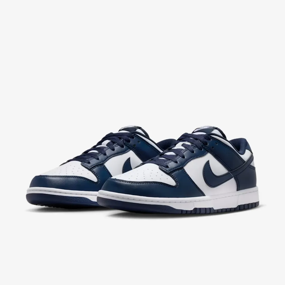 NIKE DUNK LOW RETRO WHITE MIDNIGHT NAVY