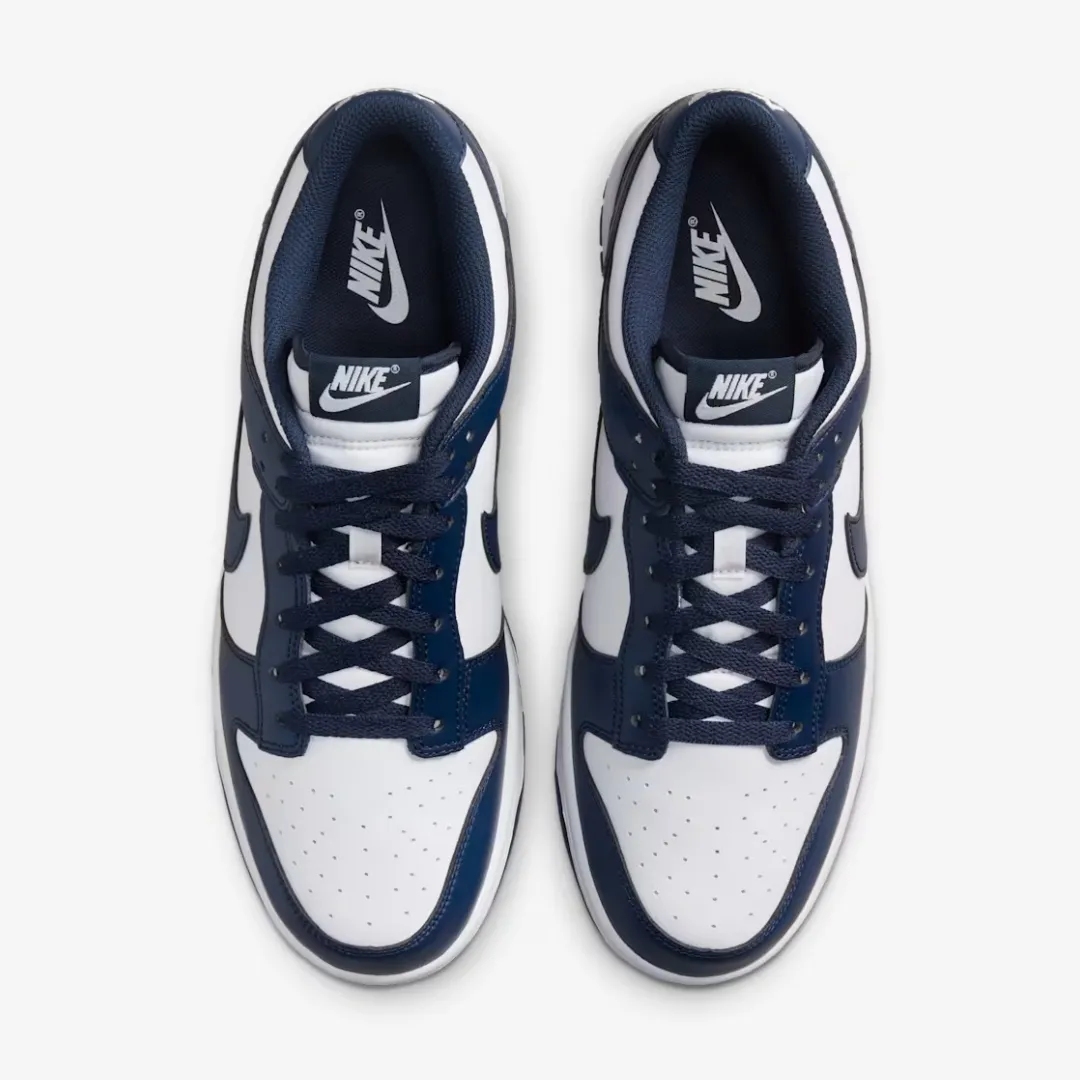 NIKE DUNK LOW RETRO WHITE MIDNIGHT NAVY