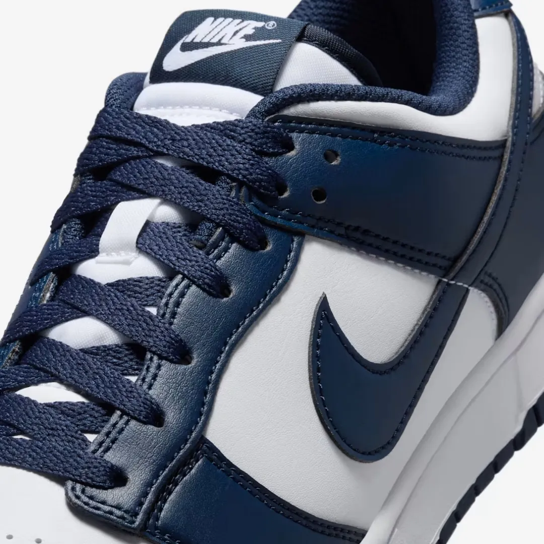 NIKE DUNK LOW RETRO WHITE MIDNIGHT NAVY