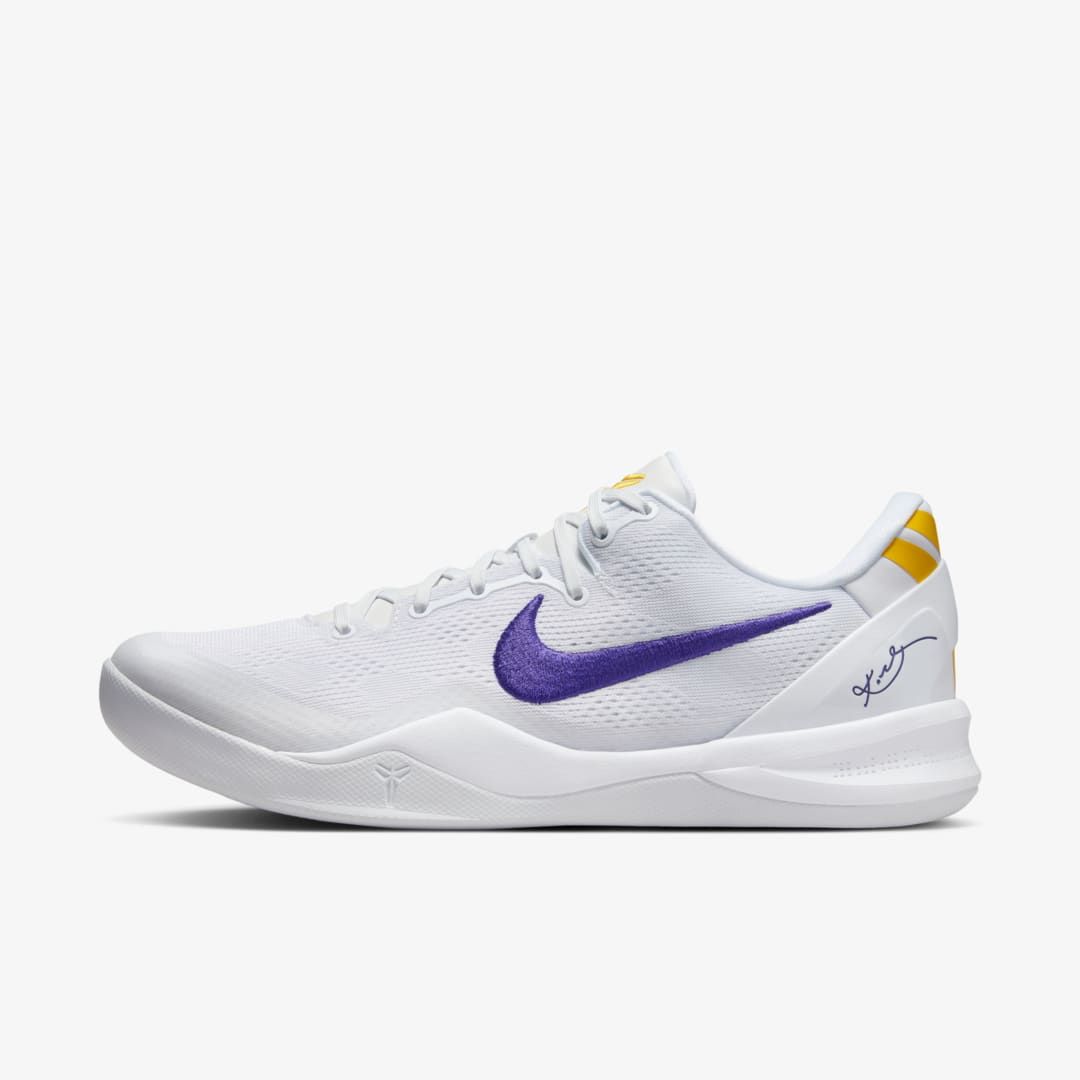 NIKE KOBE 8 PROTRO LAKERS HOME WHITE