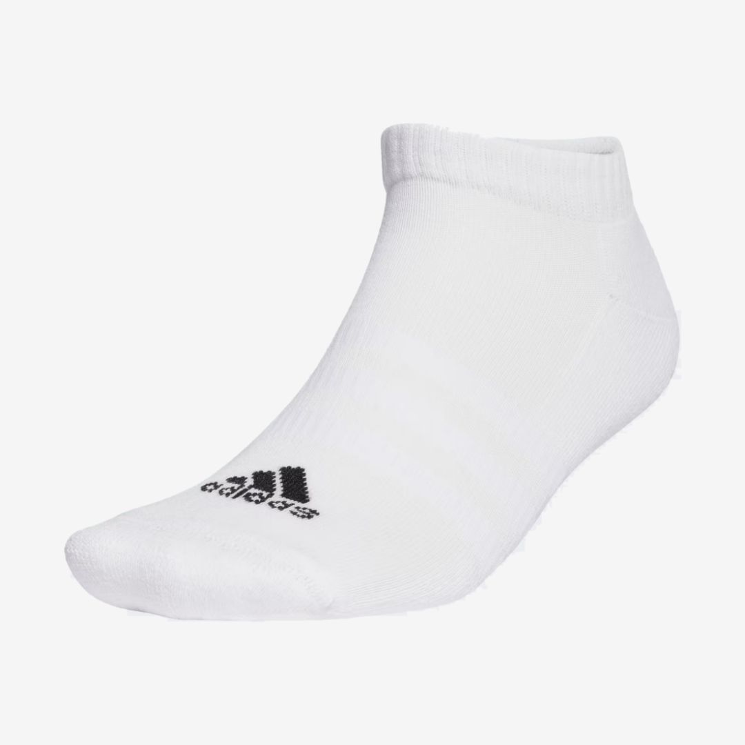 ADIDAS CUSHIONED SPORTSWEAR LOW-CUT SOCKS WHITE